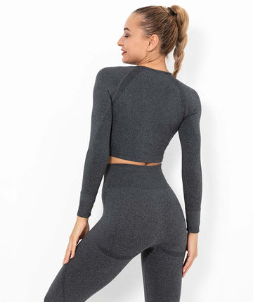 Power Long Sleeve Crop Top