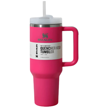 Stanley Barbie Pink Quencher Flowstate 40 OZ Tumbler Cup