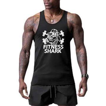 Gym Mens Summer  Brand Workout  Tank Top Bodybuilding Mesh