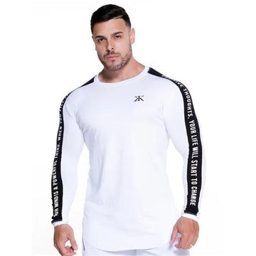 Skinny Long Sleeve Gym & Fitness Tops Quick Dry