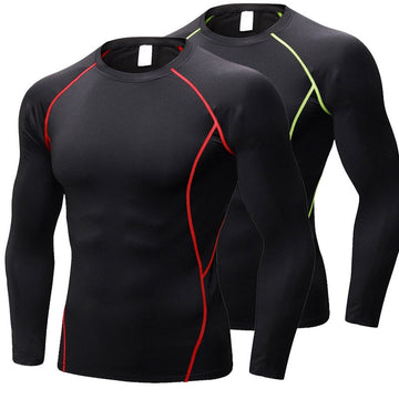 Long Sleeve workout compression breathable shirt for Men