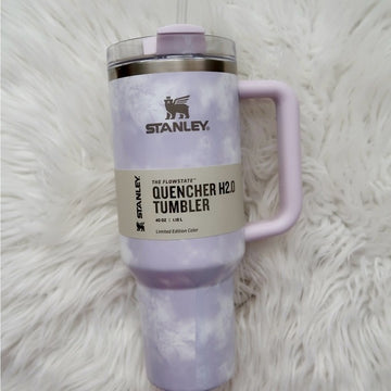 Stanley Adventure Flowstate Quencher H2.0 40oz Stainless Steel Tumbler - Limited Edition Wisteria Tie Dye